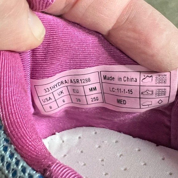 Vionic Women's Slip-On Sneakers Mesh Comfort Walking Shoes Size 8 Blue Pink - Picture 5 of 5